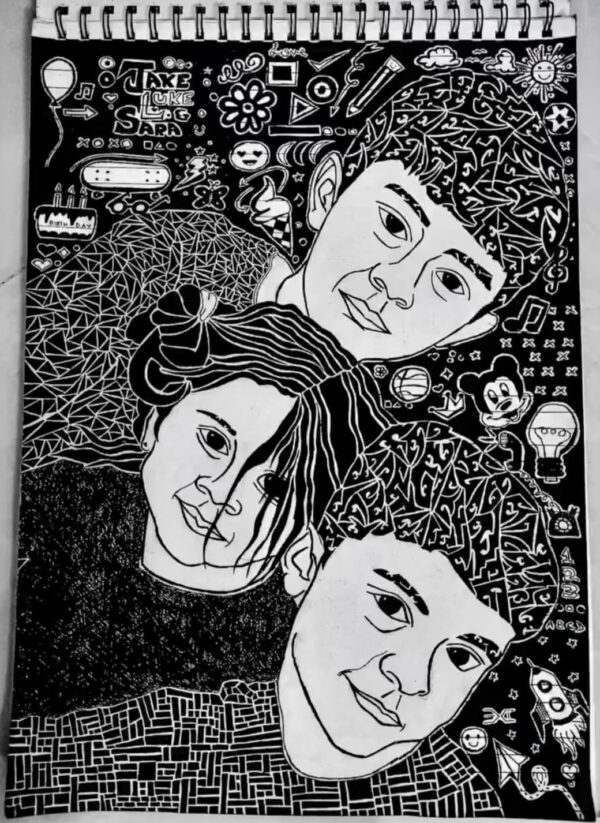 Pattern Art Portrait