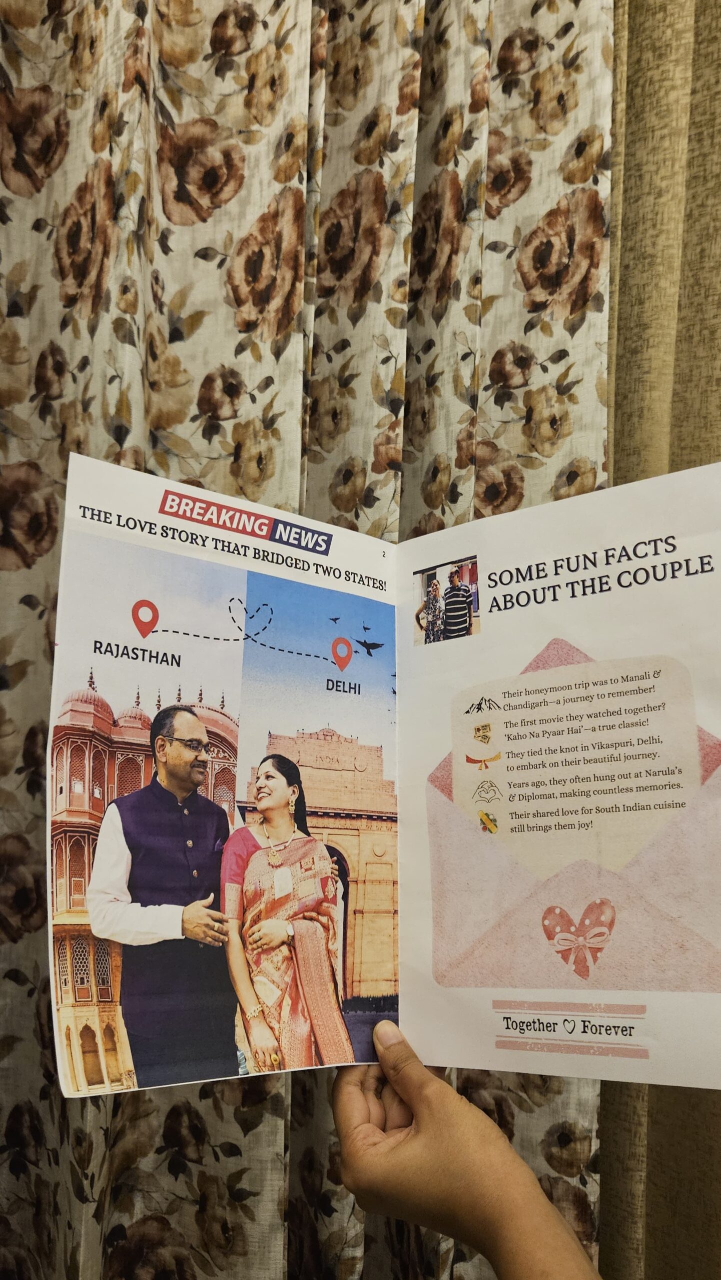 Wedding or Anniversary Newspaper