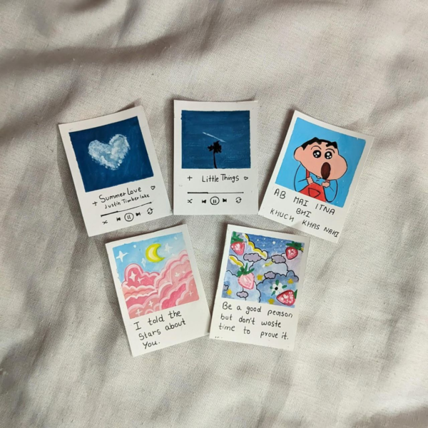 Hand-Painted Polaroids (Set of 10) - Image 3