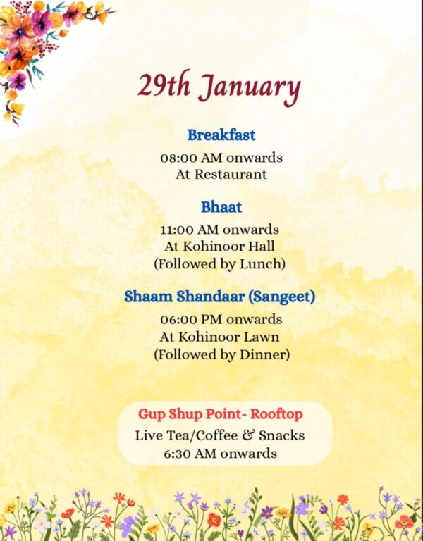Key Card Itinerary