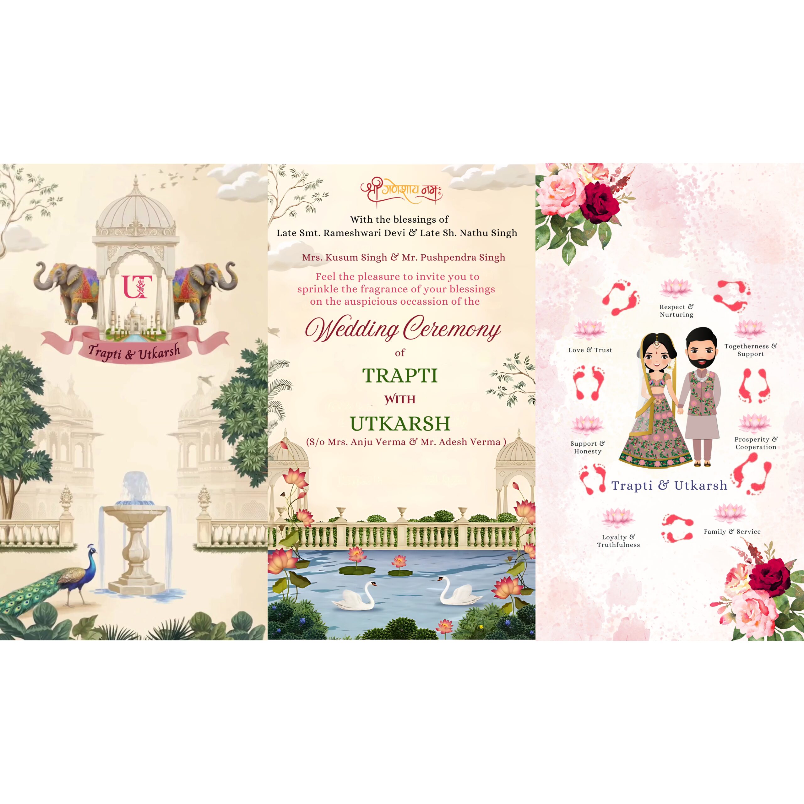 Heritage Wedding Invite