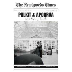 Wedding or Anniversary Newspaper