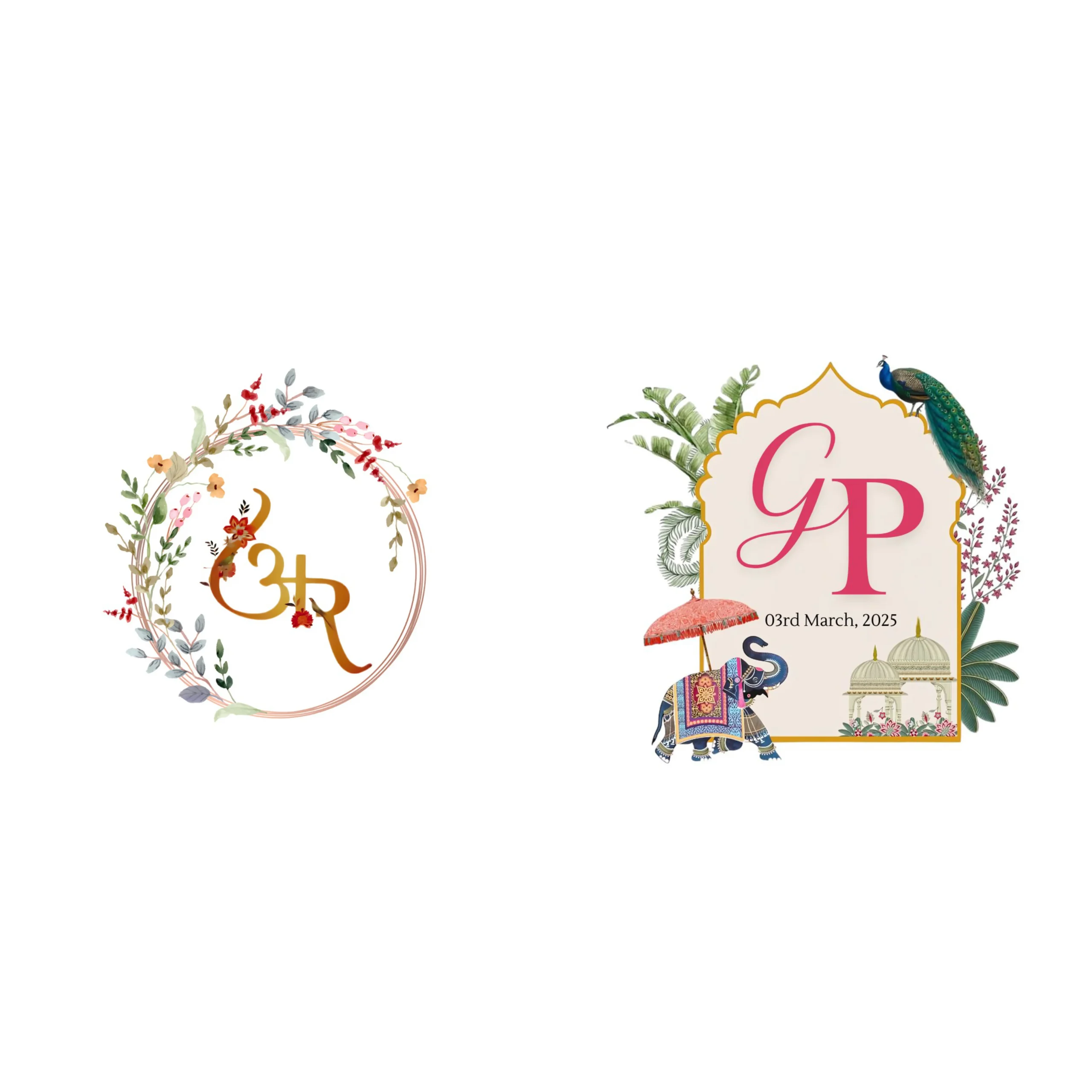 Customised Wedding Logo